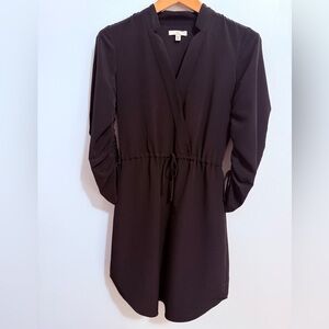 Halston Heritage Elegant Black Long Sleeve Dress